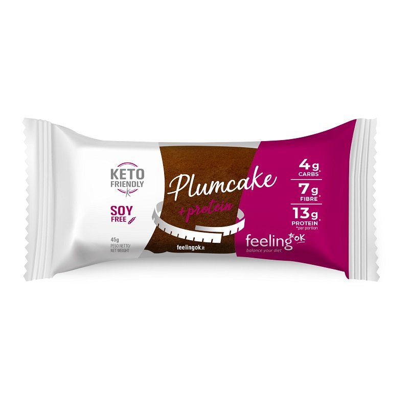Feeling Ok Plumcake Start 45 g Cacao Brioche per Colazione e Snack Keto Feeling Ok
