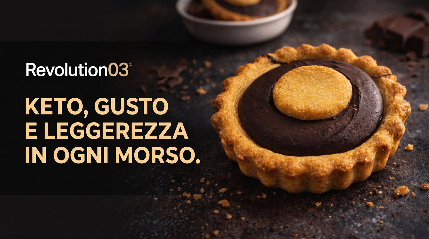 Revolution03 Revo Crostatina Nellina 70g Crostatina Keto Senza Zuccheri per Colazione o Spuntino Keto - banner