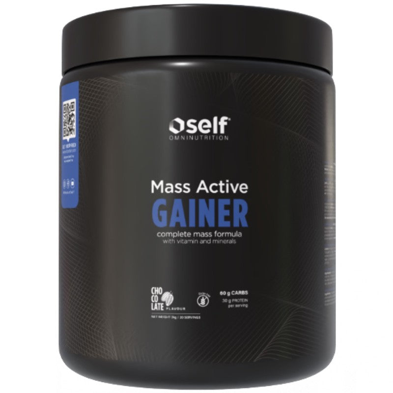 Self Omninutrition Mass Active Gainer 2kg Vaniglia in Polvere per Massa e Energia