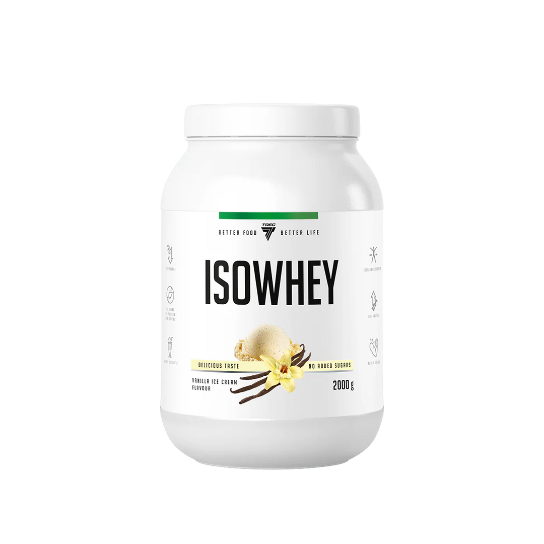 Trec IsoWhey Hydro 900g Gelato alla Vaniglia Proteine Isolate Idrolizzate in Polvere per Massa e Recupero