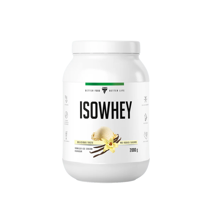 Trec IsoWhey Hydro 900g Gelato alla Vaniglia Proteine Isolate Idrolizzate in Polvere per Massa e Recupero