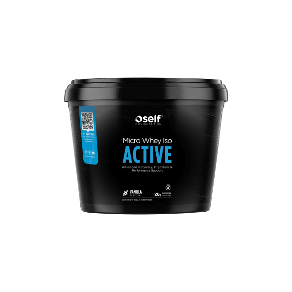 Self Omninutrition Micro Whey Iso Active 900g Vaniglia Proteine Isolate in Polvere per Recupero