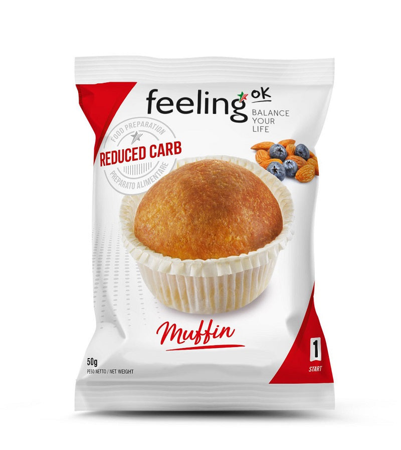 Feeling Ok Muffin Start 50gr Brioche Zero per Colazione e Spuntino