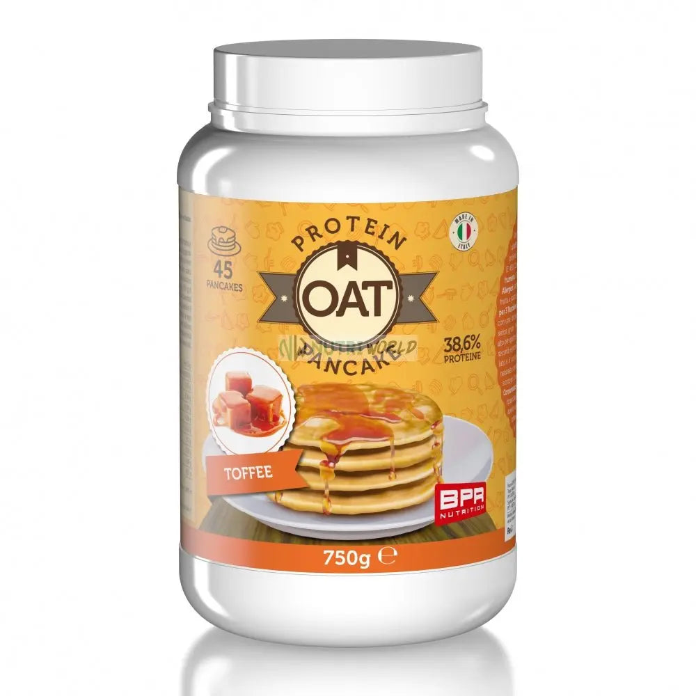Bpr Nutrition Oat Protein Pancake 750 g Toffee in Polvere con Farina d'Avena per Colazione o Snack Bpr Nutrition