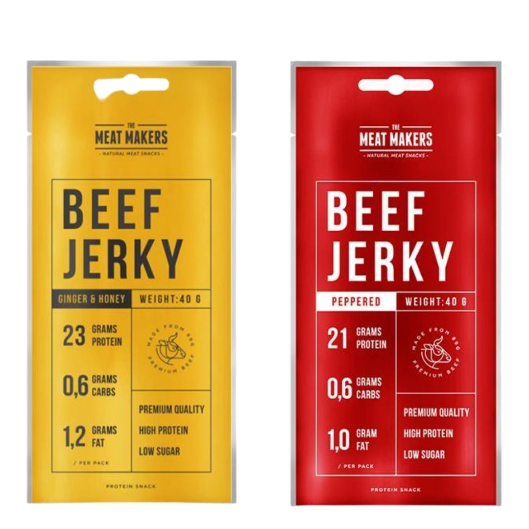 Pronutrition Beef Jerky 40 g Peppered Piccante Carne Essiccata Snack Proteici