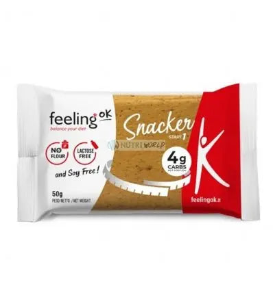 Feeling Ok Snacker Start 1 50g Sesamo Crackers Proteico Snack Salato Zero Spuntino Keto
