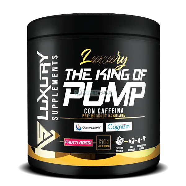 Luxury The King Of Pump 310g Frutti Rossi Pre-Workout per Energia ed Endurance