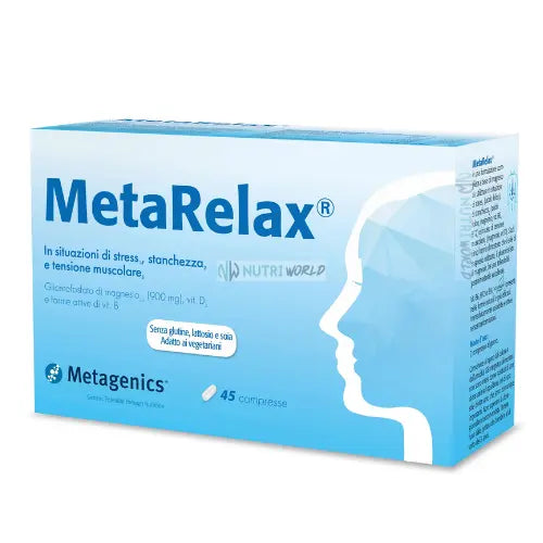 Metagenics MetaRelax 45 cpr contro Stress, Stanchezza e Tensione Muscolare Metagenics