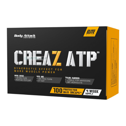 Body Attack CreaZ Atp 100 Capsule 1000 mg Creatina Anidra per Energia Massa e Recupero