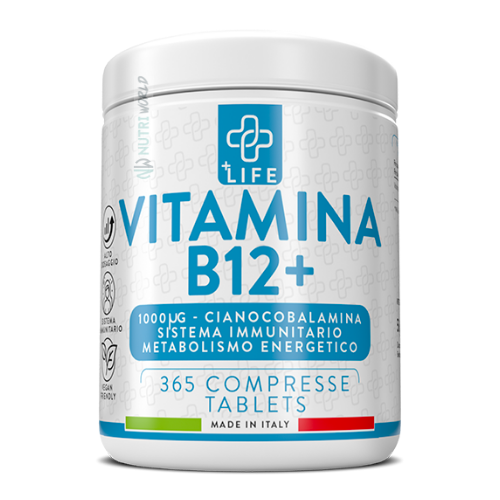 PiuLife Vitamina B12 365 cpr Energia e Vitalita'