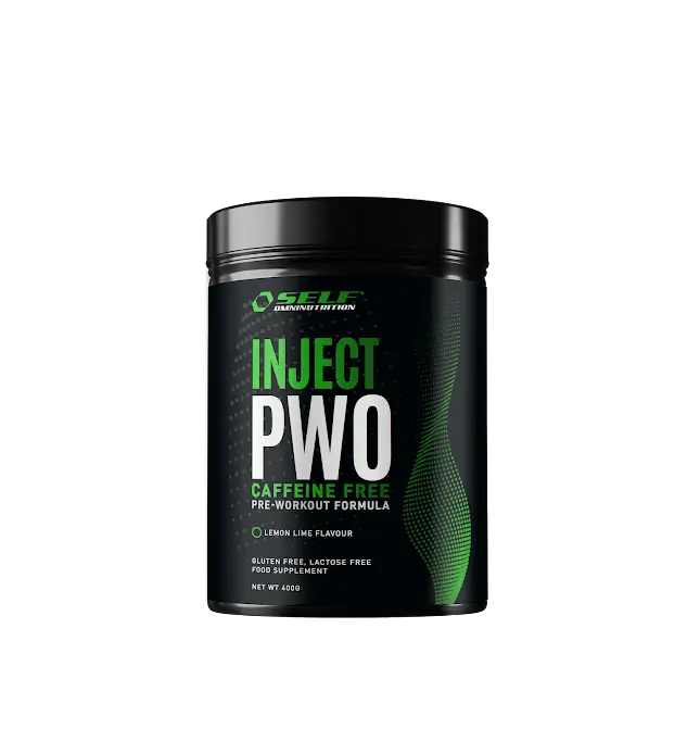 Self Omninutrition Inject Pwo Caffeine Free 400 g Limone Lemon Pre-Workout in Polvere