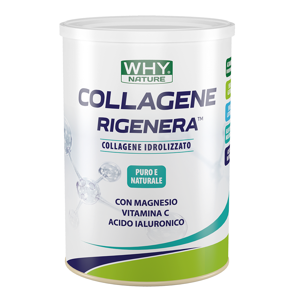 Why Nature Collagene Rigenera 330 g In Polvere per Pelle Ossa e Cartilagini