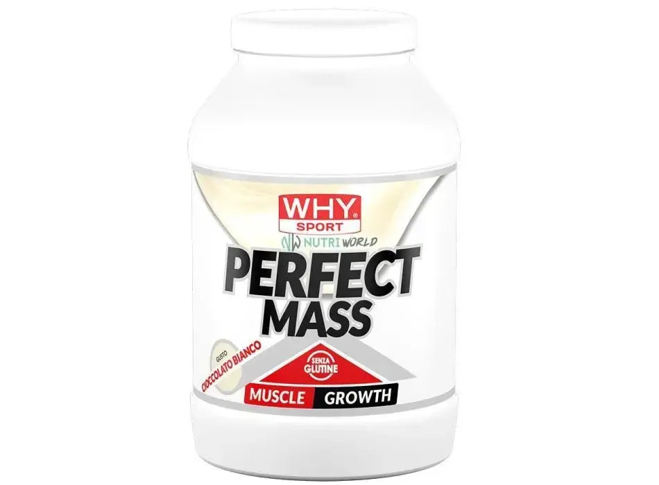 Why Sport Perfect Mass 1.6kg Cioccolato Bianco Isolate in Polvere con Maltodestrine Why Sport