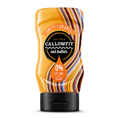 Callowfit Salsa Salty Caramel Zero 300ml Caramello Salato Dressing Senza Zuccheri e Grassi