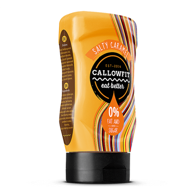 Callowfit Salsa Salty Caramel Zero 300ml Caramello Salato Dressing Senza Zuccheri e Grassi