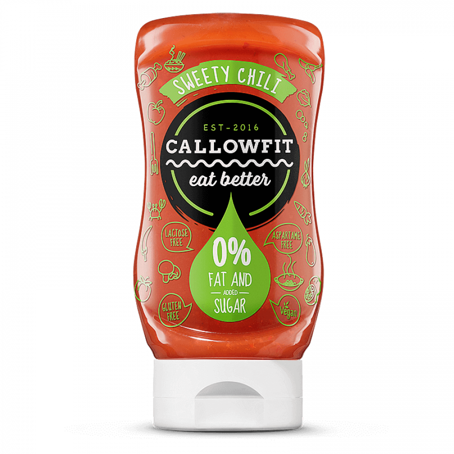 Callowfit Sweety Chili Salsa Zero 300ml Condimento Senza Zuccheri e Grassi
