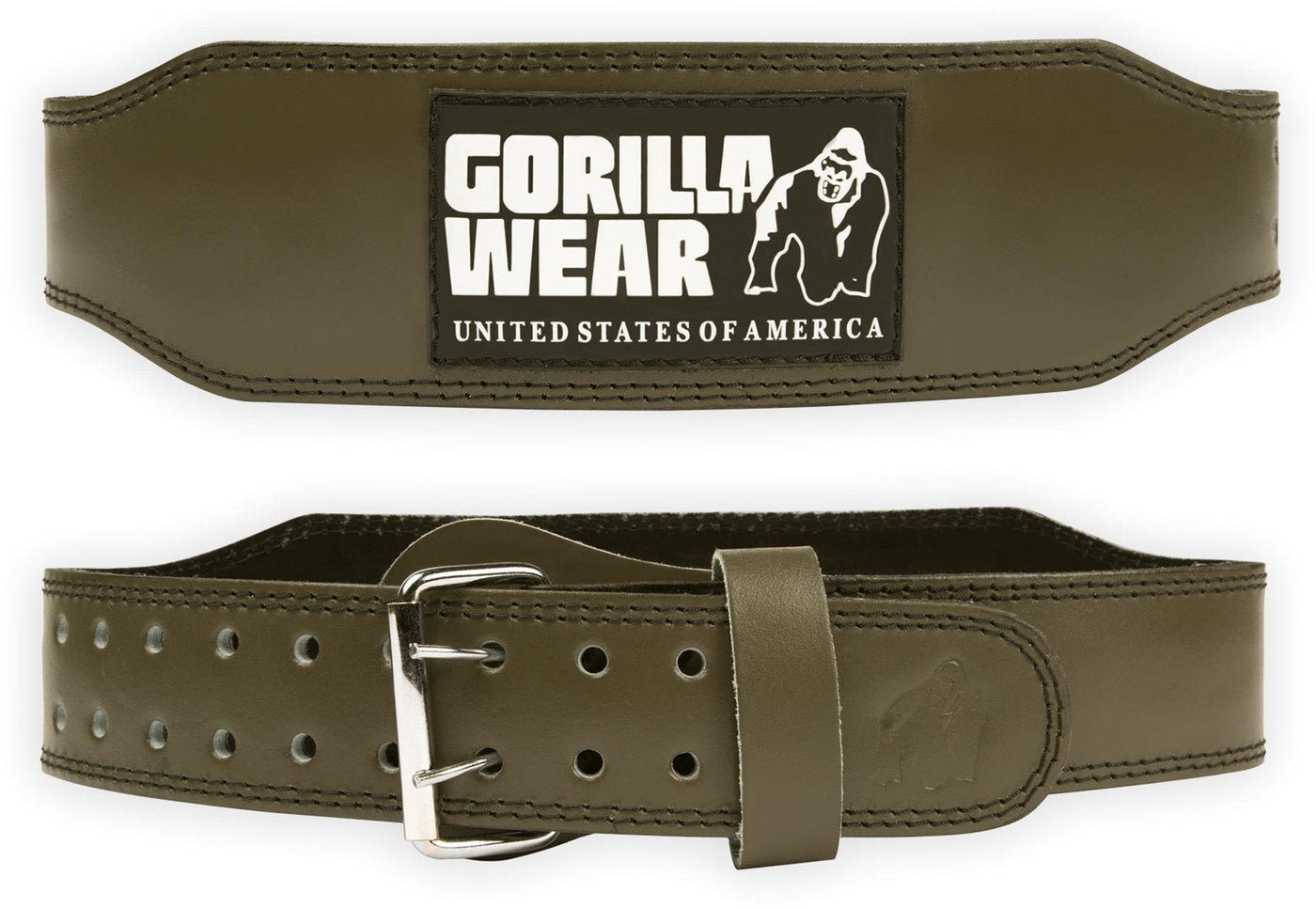 Gorilla Wear   4 Inch Padded Leather Belt