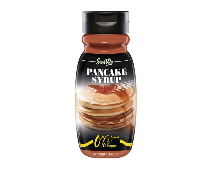 Servivita Salsa 0% 320ml Pancake Syrup Zero Sciroppo di Acero Senza Zuccheri e Grassi